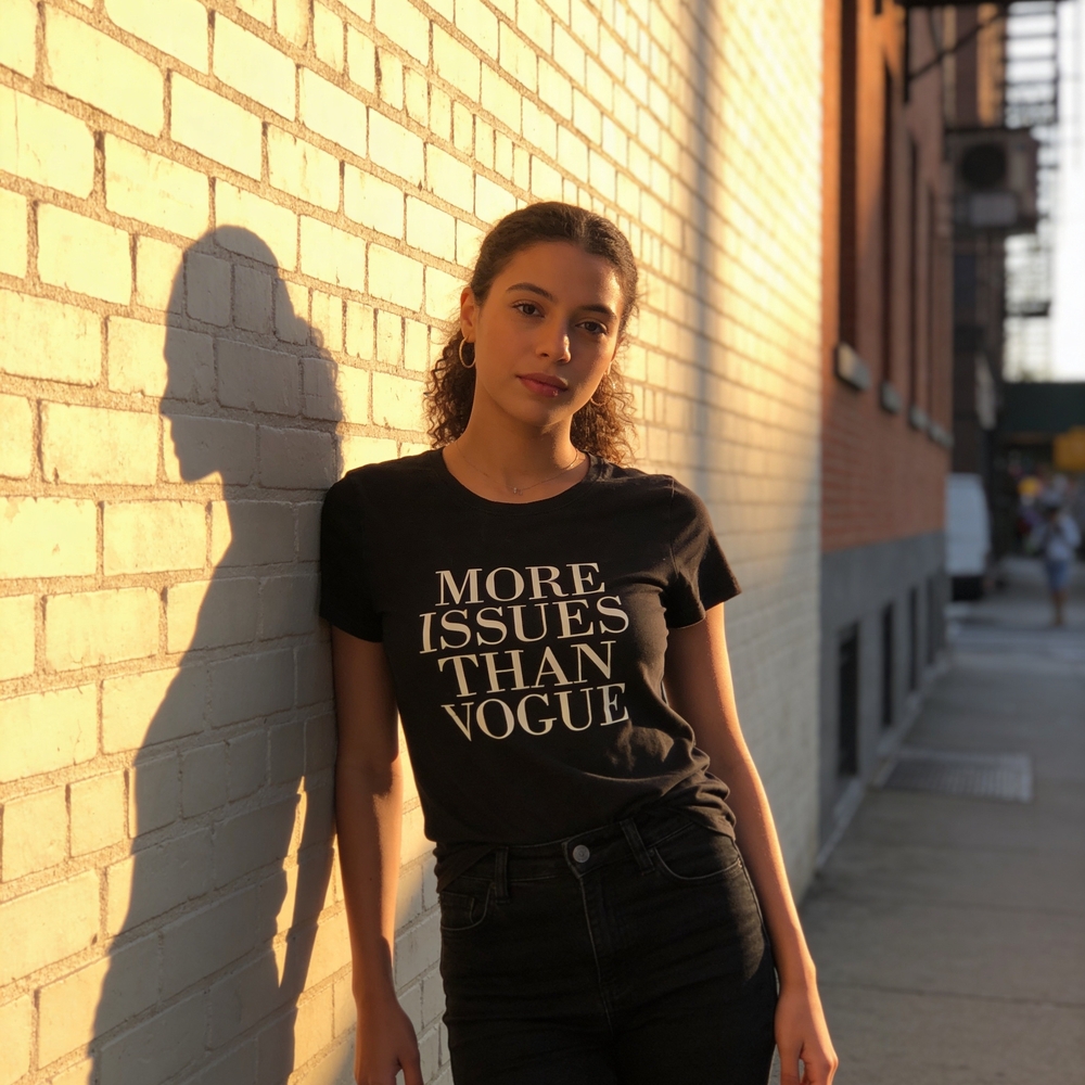 Y-3 Black Tee with White Text